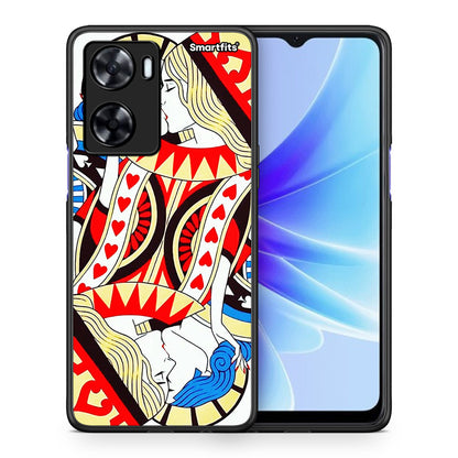 Θήκη Oppo A57s / A77s / A58 / OnePlus Nord N20 SE Card Love από τη Smartfits με σχέδιο στο πίσω μέρος και μαύρο περίβλημα | Oppo A57s / A77s / A58 / OnePlus Nord N20 SE Card Love case with colorful back and black bezels