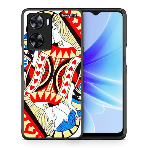 Θήκη Oppo A57s / A77s / A58 / OnePlus Nord N20 SE Card Love από τη Smartfits με σχέδιο στο πίσω μέρος και μαύρο περίβλημα | Oppo A57s / A77s / A58 / OnePlus Nord N20 SE Card Love case with colorful back and black bezels