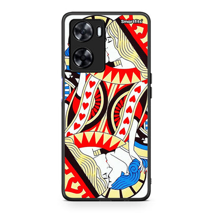 Oppo A57s / A77s / A77 Card Love θήκη από τη Smartfits με σχέδιο στο πίσω μέρος και μαύρο περίβλημα | Smartphone case with colorful back and black bezels by Smartfits