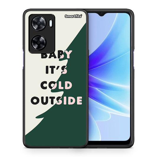 Θήκη Oppo A57s / A77s / A58 / OnePlus Nord N20 SE Cold Outside από τη Smartfits με σχέδιο στο πίσω μέρος και μαύρο περίβλημα | Oppo A57s / A77s / A58 / OnePlus Nord N20 SE Cold Outside case with colorful back and black bezels