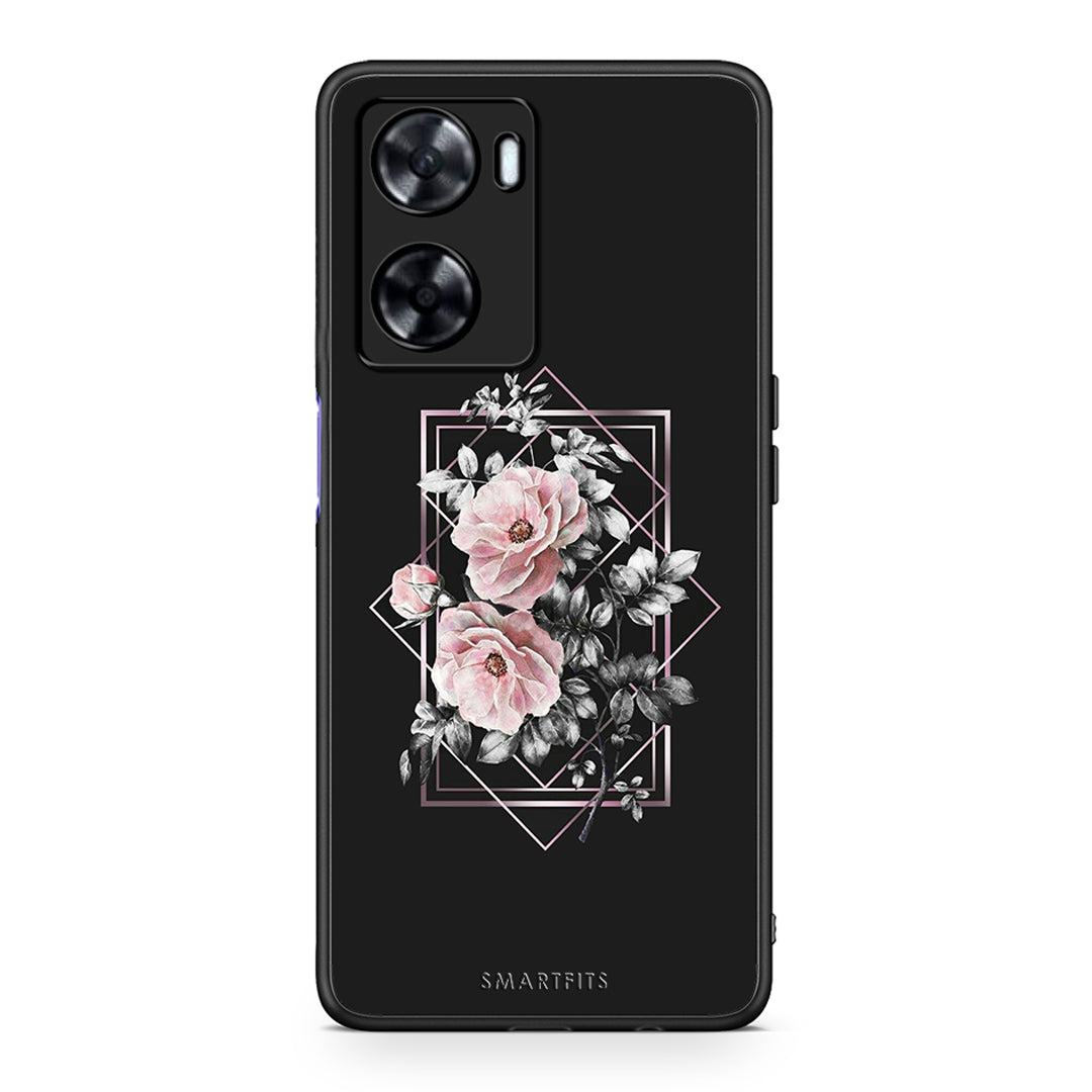 4 - Oppo A57s / A77s / A77 Frame Flower case, cover, bumper