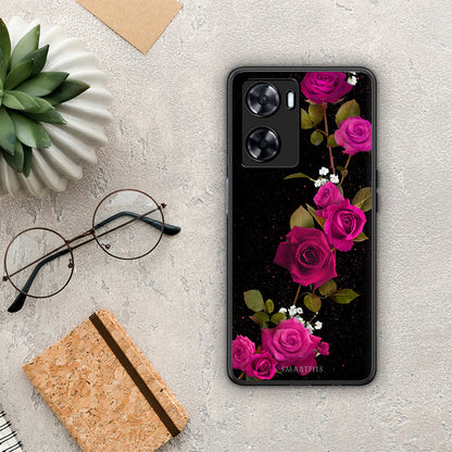 Flower Red Roses - Oppo A57s / A77s / A77 θήκη