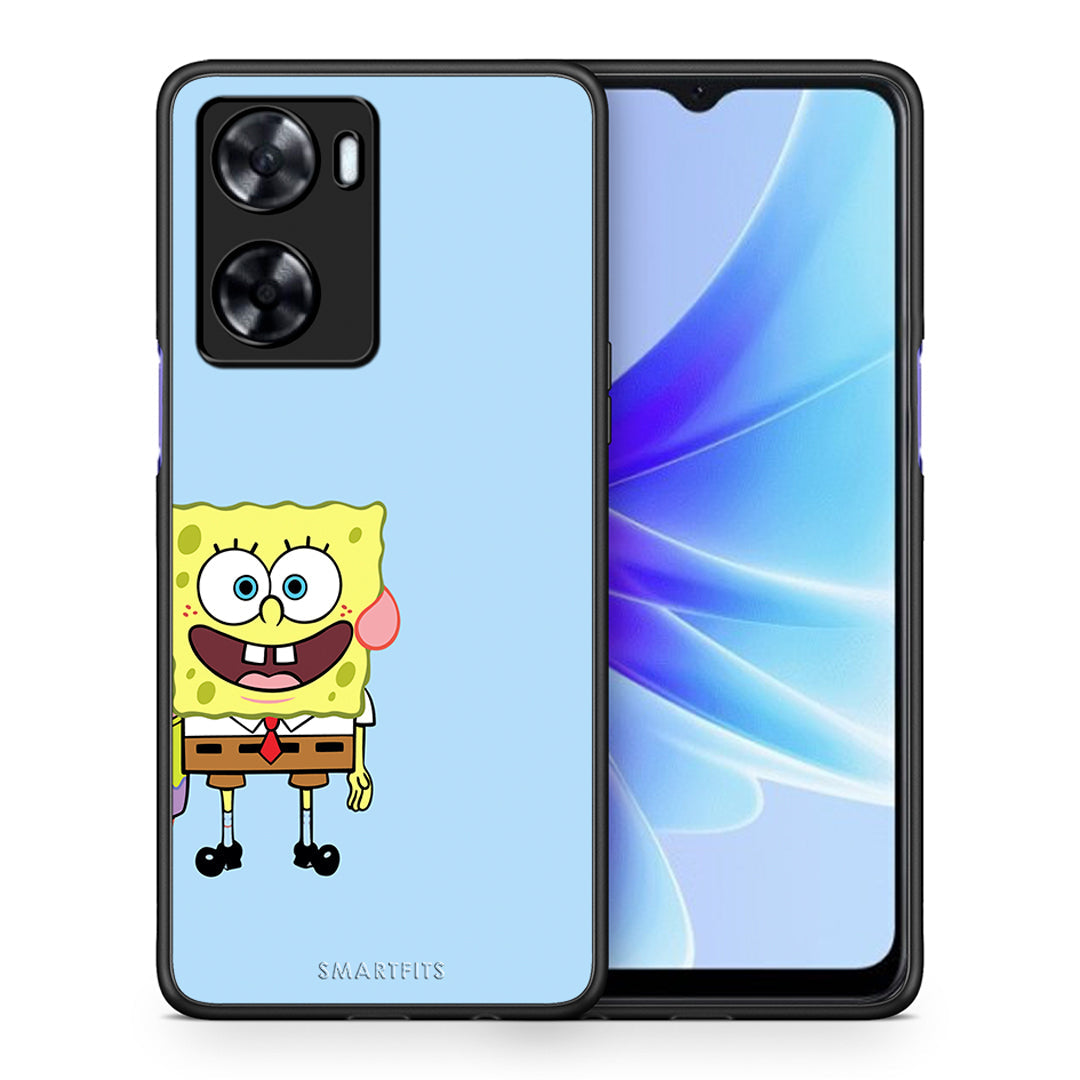Θήκη Oppo A57s / A77s / A77 Friends Bob από τη Smartfits με σχέδιο στο πίσω μέρος και μαύρο περίβλημα | Oppo A57s / A77s / A77 Friends Bob case with colorful back and black bezels