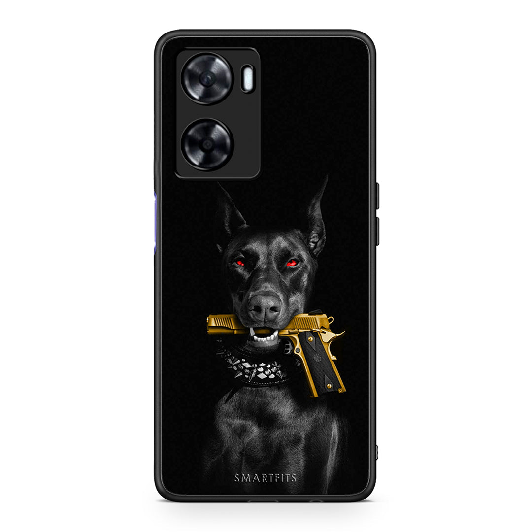 Oppo A57s / A77s / A58 / OnePlus Nord N20 SE Golden Gun Θήκη Αγίου Βαλεντίνου από τη Smartfits με σχέδιο στο πίσω μέρος και μαύρο περίβλημα | Smartphone case with colorful back and black bezels by Smartfits