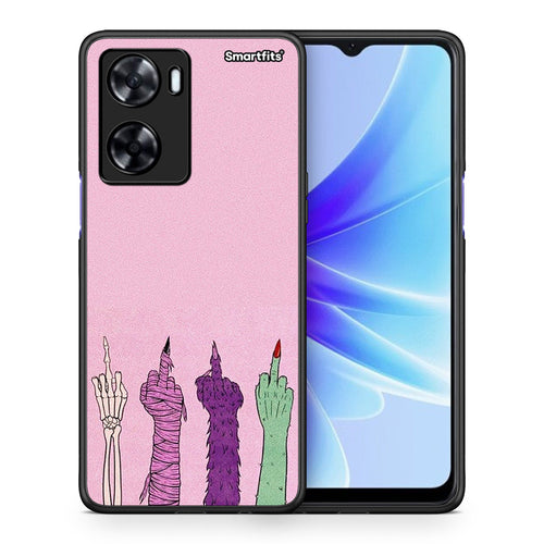 Θήκη Oppo A57s / A77s / A77 Halloween Be A Lady από τη Smartfits με σχέδιο στο πίσω μέρος και μαύρο περίβλημα | Oppo A57s / A77s / A77 Halloween Be A Lady case with colorful back and black bezels