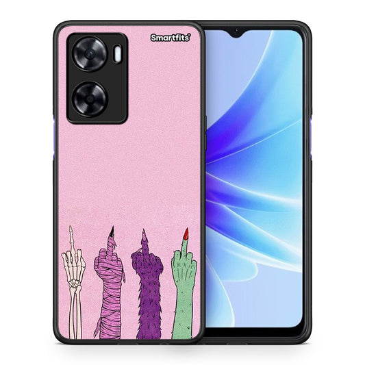 Θήκη Oppo A57s / A77s / A77 Halloween Be A Lady από τη Smartfits με σχέδιο στο πίσω μέρος και μαύρο περίβλημα | Oppo A57s / A77s / A77 Halloween Be A Lady case with colorful back and black bezels