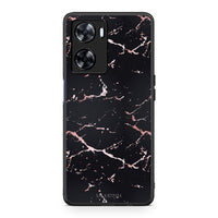Thumbnail for 4 - Oppo A57s / A77s / A58 / OnePlus Nord N20 SE Black Rosegold Marble case, cover, bumper