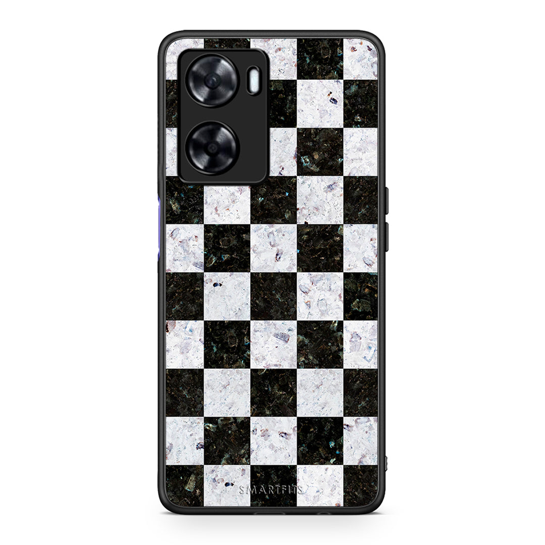4 - Oppo A57s / A77s / A58 / OnePlus Nord N20 SE Square Geometric Marble case, cover, bumper