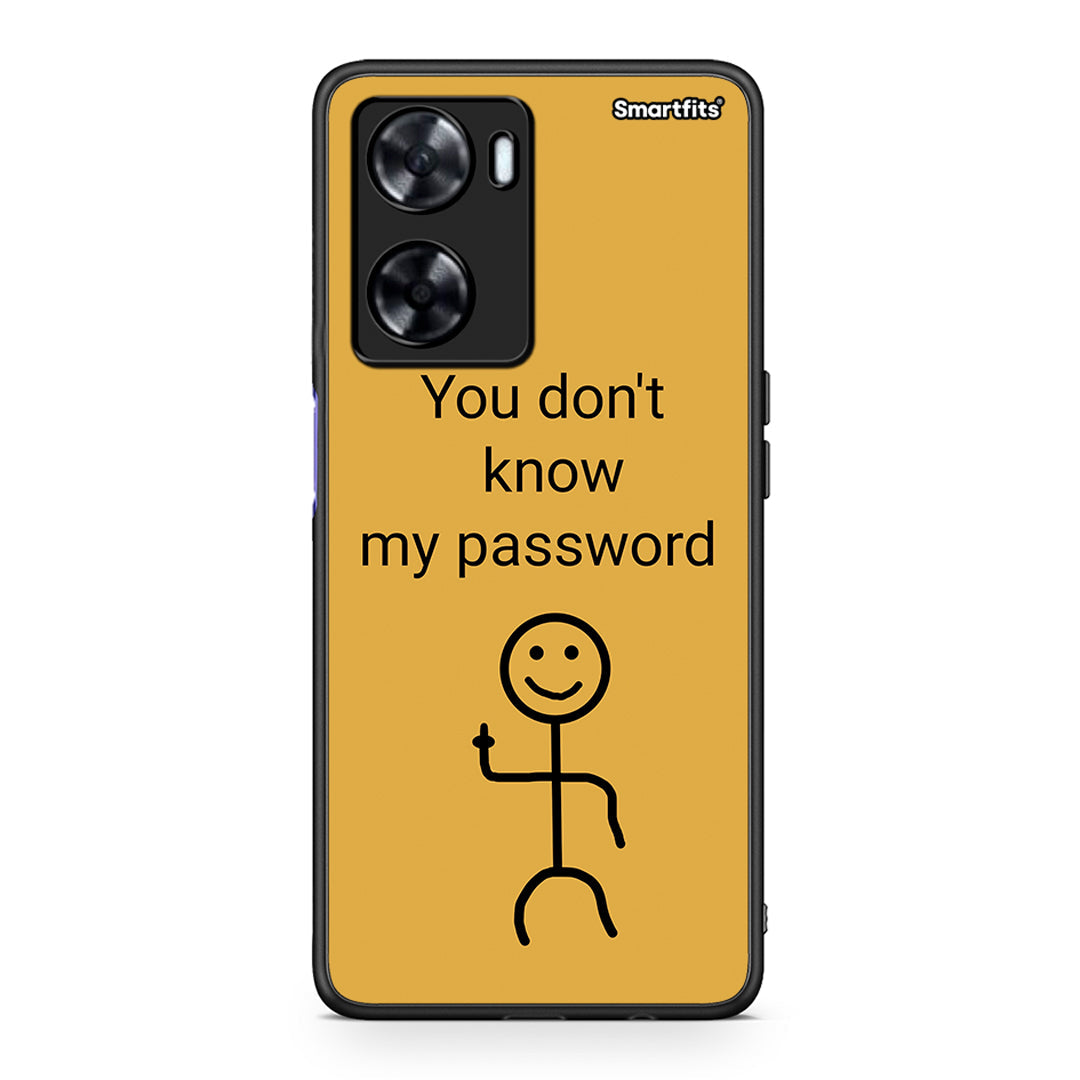 Oppo A57s / A77s / A58 / OnePlus Nord N20 SE My Password θήκη από τη Smartfits με σχέδιο στο πίσω μέρος και μαύρο περίβλημα | Smartphone case with colorful back and black bezels by Smartfits