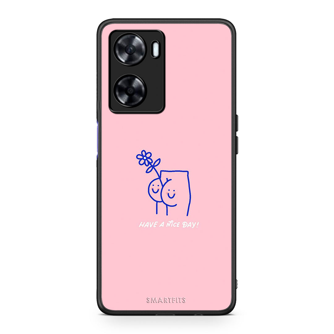 Oppo A57s / A77s / A58 / OnePlus Nord N20 SE Nice Day θήκη από τη Smartfits με σχέδιο στο πίσω μέρος και μαύρο περίβλημα | Smartphone case with colorful back and black bezels by Smartfits