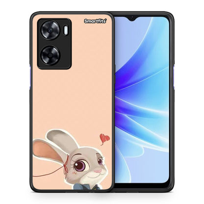 Θήκη Oppo A57s / A77s / A77 Nick Wilde And Judy Hopps Love 2 από τη Smartfits με σχέδιο στο πίσω μέρος και μαύρο περίβλημα | Oppo A57s / A77s / A77 Nick Wilde And Judy Hopps Love 2 case with colorful back and black bezels