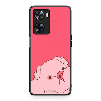 Oppo A57s / A77s / A58 / OnePlus Nord N20 SE Pig Love 1 Θήκη Αγίου Βαλεντίνου από τη Smartfits με σχέδιο στο πίσω μέρος και μαύρο περίβλημα | Smartphone case with colorful back and black bezels by Smartfits