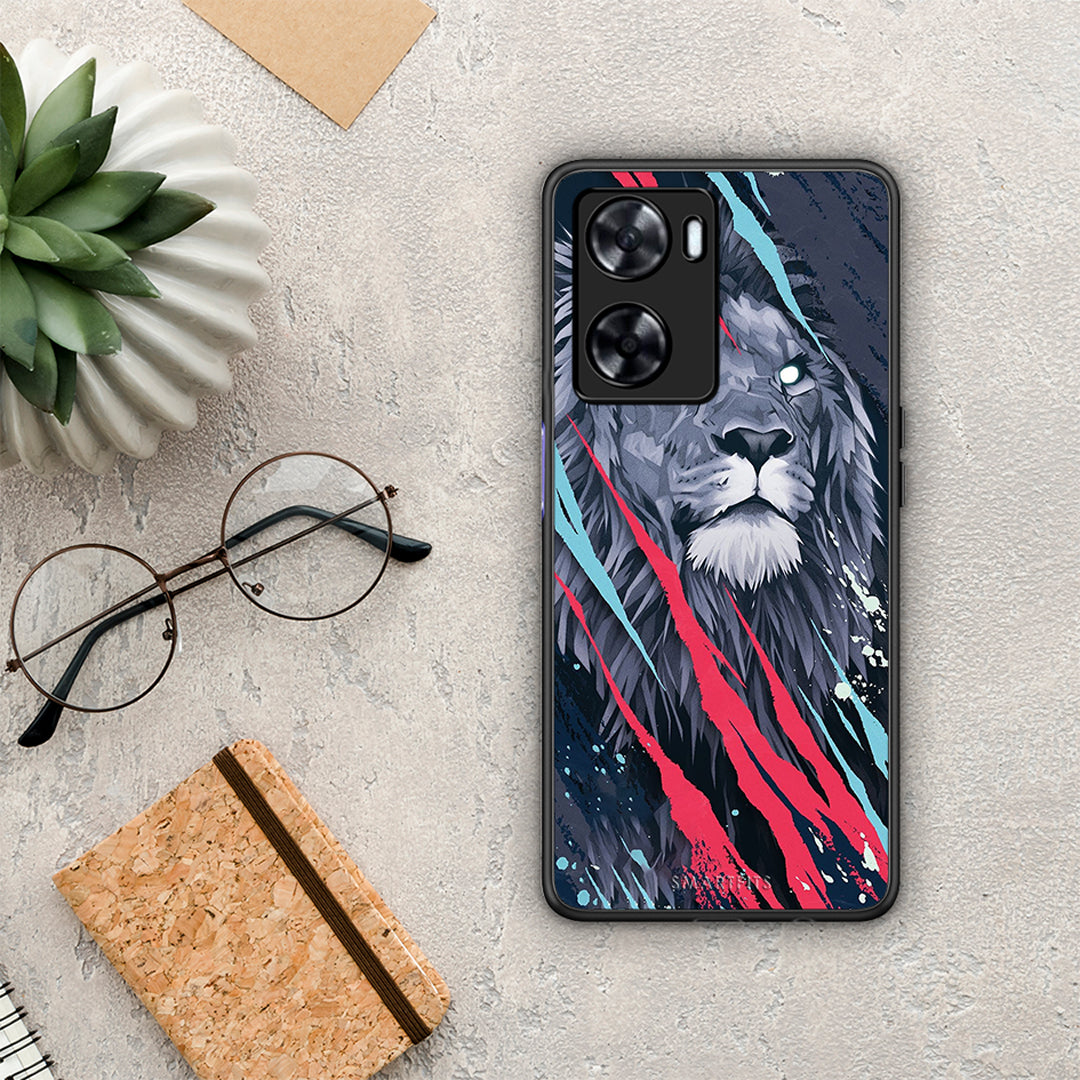 PopArt Lion Designer - Oppo A57s / A77s / A77 θήκη