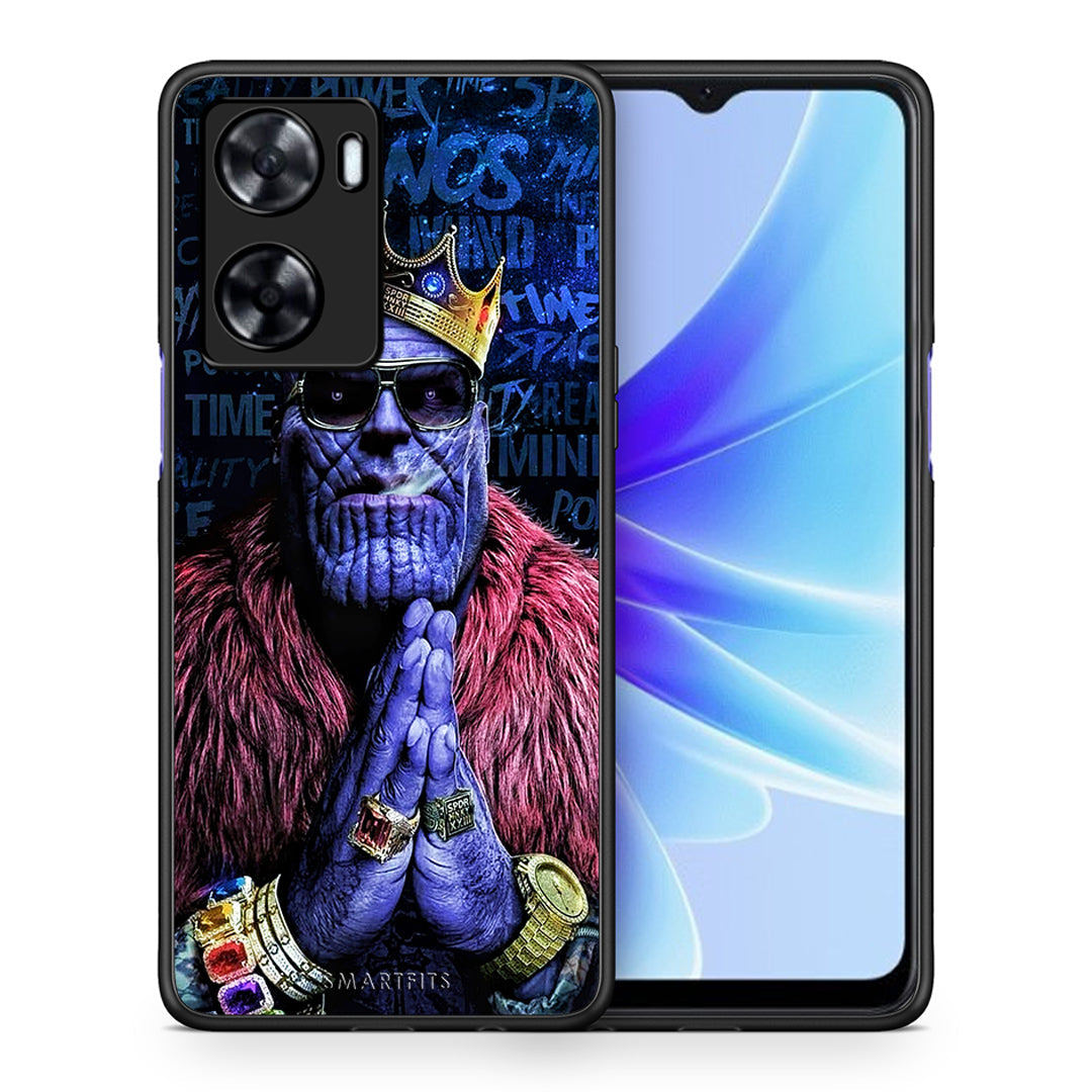 Θήκη Oppo A57s / A77s / A58 / OnePlus Nord N20 SE Thanos PopArt από τη Smartfits με σχέδιο στο πίσω μέρος και μαύρο περίβλημα | Oppo A57s / A77s / A58 / OnePlus Nord N20 SE Thanos PopArt case with colorful back and black bezels