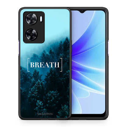 Θήκη Oppo A57s / A77s / A77 Breath Quote από τη Smartfits με σχέδιο στο πίσω μέρος και μαύρο περίβλημα | Oppo A57s / A77s / A77 Breath Quote case with colorful back and black bezels