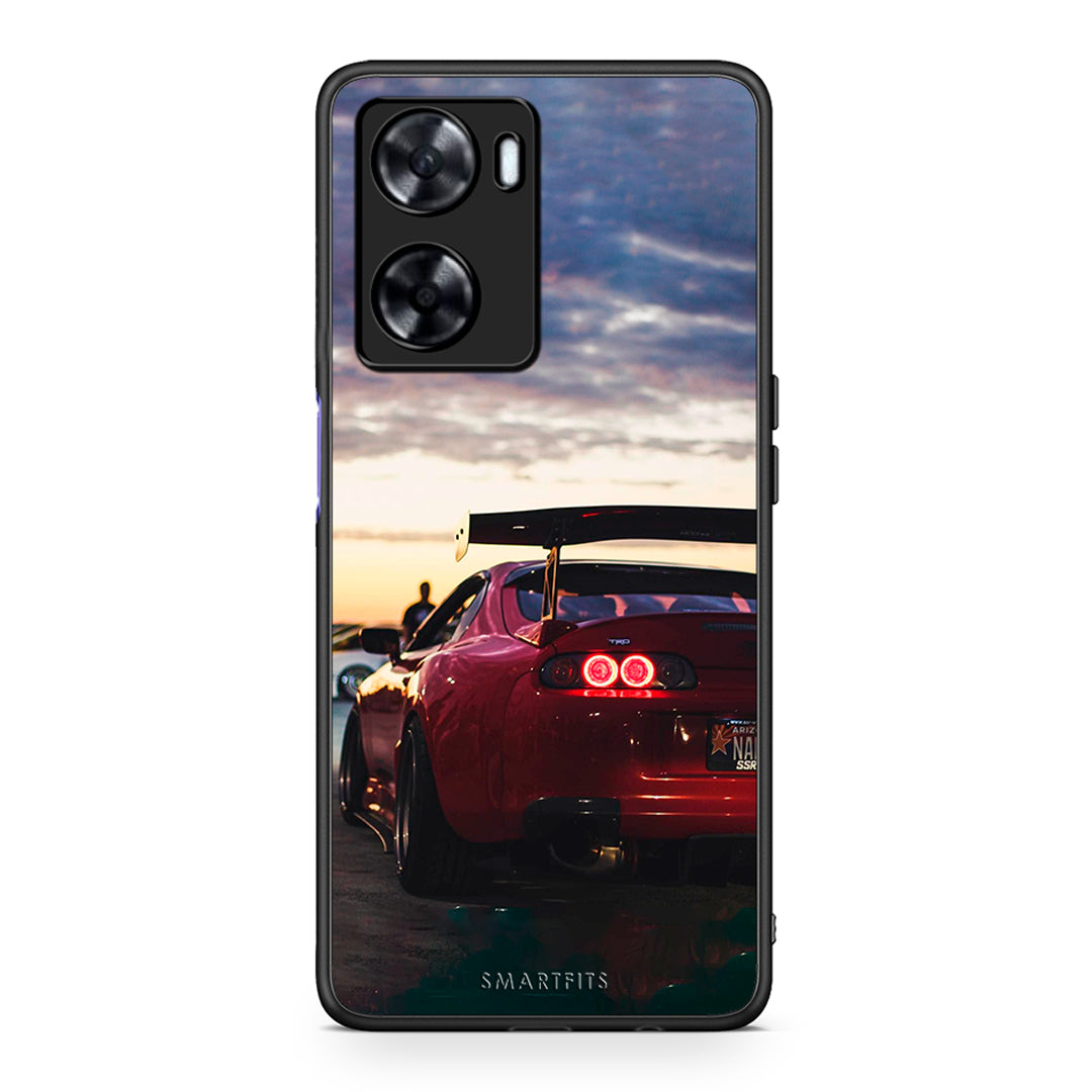 Oppo A57s / A77s / A58 / OnePlus Nord N20 SE Racing Supra θήκη από τη Smartfits με σχέδιο στο πίσω μέρος και μαύρο περίβλημα | Smartphone case with colorful back and black bezels by Smartfits
