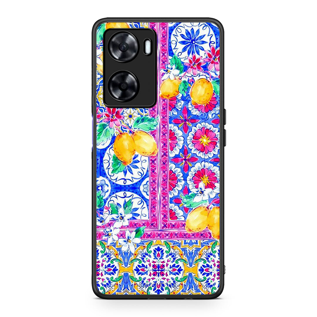 Oppo A57s / A77s / A58 / OnePlus Nord N20 SE Retro Spring θήκη από τη Smartfits με σχέδιο στο πίσω μέρος και μαύρο περίβλημα | Smartphone case with colorful back and black bezels by Smartfits