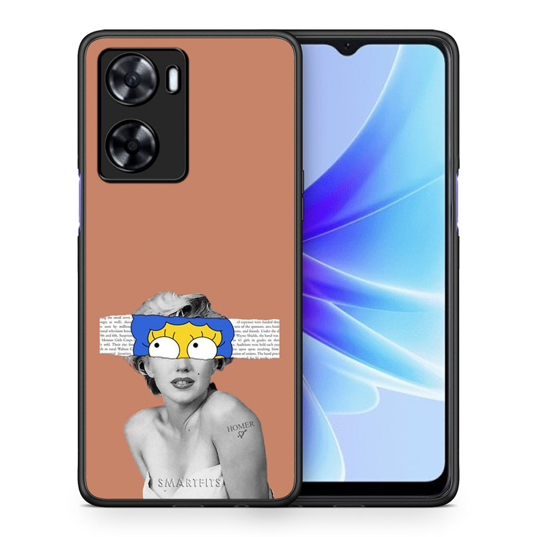 Θήκη Oppo A57s / A77s / A58 / OnePlus Nord N20 SE Sim Merilyn από τη Smartfits με σχέδιο στο πίσω μέρος και μαύρο περίβλημα | Oppo A57s / A77s / A58 / OnePlus Nord N20 SE Sim Merilyn case with colorful back and black bezels