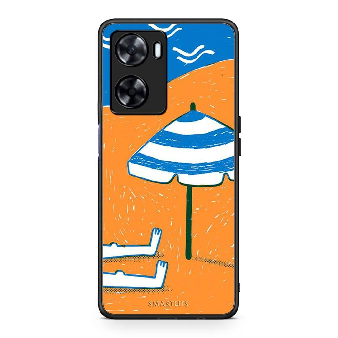 Oppo A57s / A77s / A77 Summering Θήκη από τη Smartfits με σχέδιο στο πίσω μέρος και μαύρο περίβλημα | Smartphone case with colorful back and black bezels by Smartfits