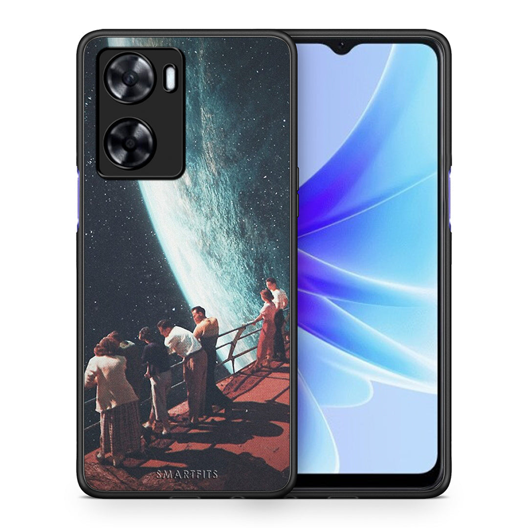 Θήκη Oppo A57s / A77s / A58 / OnePlus Nord N20 SE Surreal View από τη Smartfits με σχέδιο στο πίσω μέρος και μαύρο περίβλημα | Oppo A57s / A77s / A58 / OnePlus Nord N20 SE Surreal View case with colorful back and black bezels