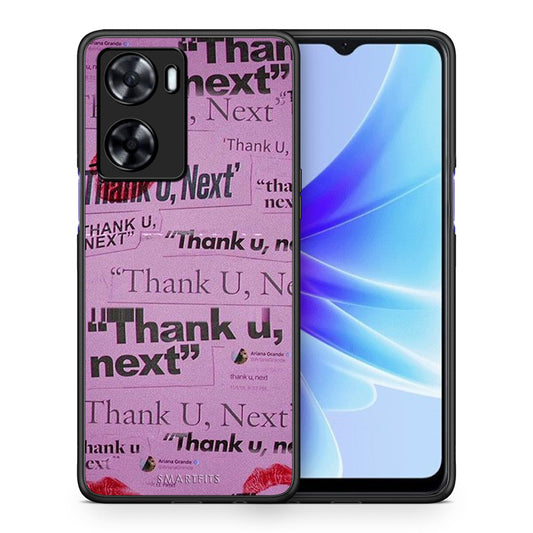 Θήκη Αγίου Βαλεντίνου Oppo A57s / A77s / A77 Thank You Next από τη Smartfits με σχέδιο στο πίσω μέρος και μαύρο περίβλημα | Oppo A57s / A77s / A77 Thank You Next case with colorful back and black bezels
