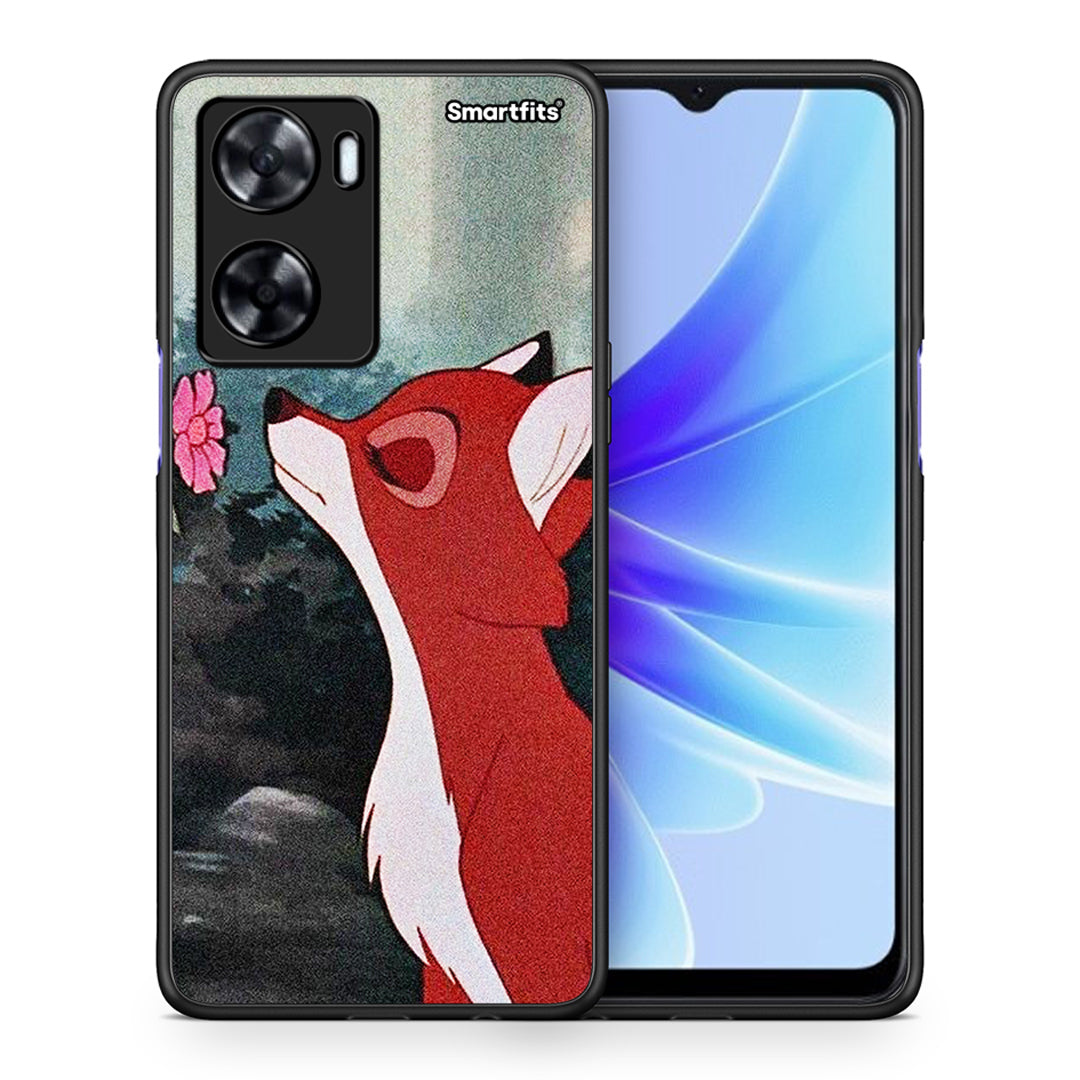 Θήκη Oppo A57s / A77s / A77 Tod And Vixey Love 2 από τη Smartfits με σχέδιο στο πίσω μέρος και μαύρο περίβλημα | Oppo A57s / A77s / A77 Tod And Vixey Love 2 case with colorful back and black bezels