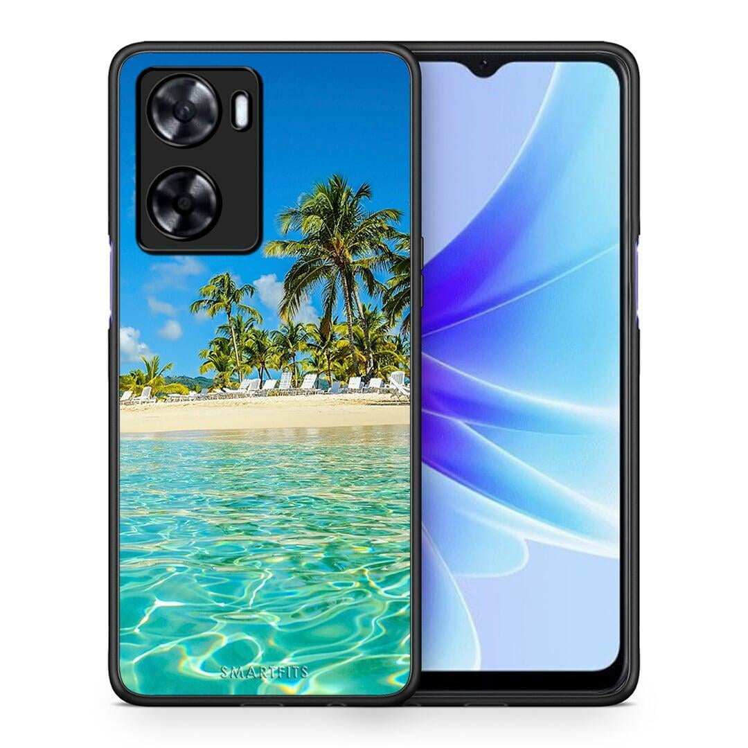 Θήκη Oppo A57s / A77s / A58 / OnePlus Nord N20 SE Tropical Vibes από τη Smartfits με σχέδιο στο πίσω μέρος και μαύρο περίβλημα | Oppo A57s / A77s / A58 / OnePlus Nord N20 SE Tropical Vibes case with colorful back and black bezels