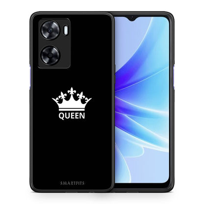 Θήκη Oppo A57s / A77s / A77 Queen Valentine από τη Smartfits με σχέδιο στο πίσω μέρος και μαύρο περίβλημα | Oppo A57s / A77s / A77 Queen Valentine case with colorful back and black bezels