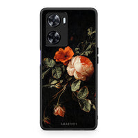 Thumbnail for Oppo A57s / A77s / A58 / OnePlus Nord N20 SE Vintage Roses θήκη από τη Smartfits με σχέδιο στο πίσω μέρος και μαύρο περίβλημα | Smartphone case with colorful back and black bezels by Smartfits