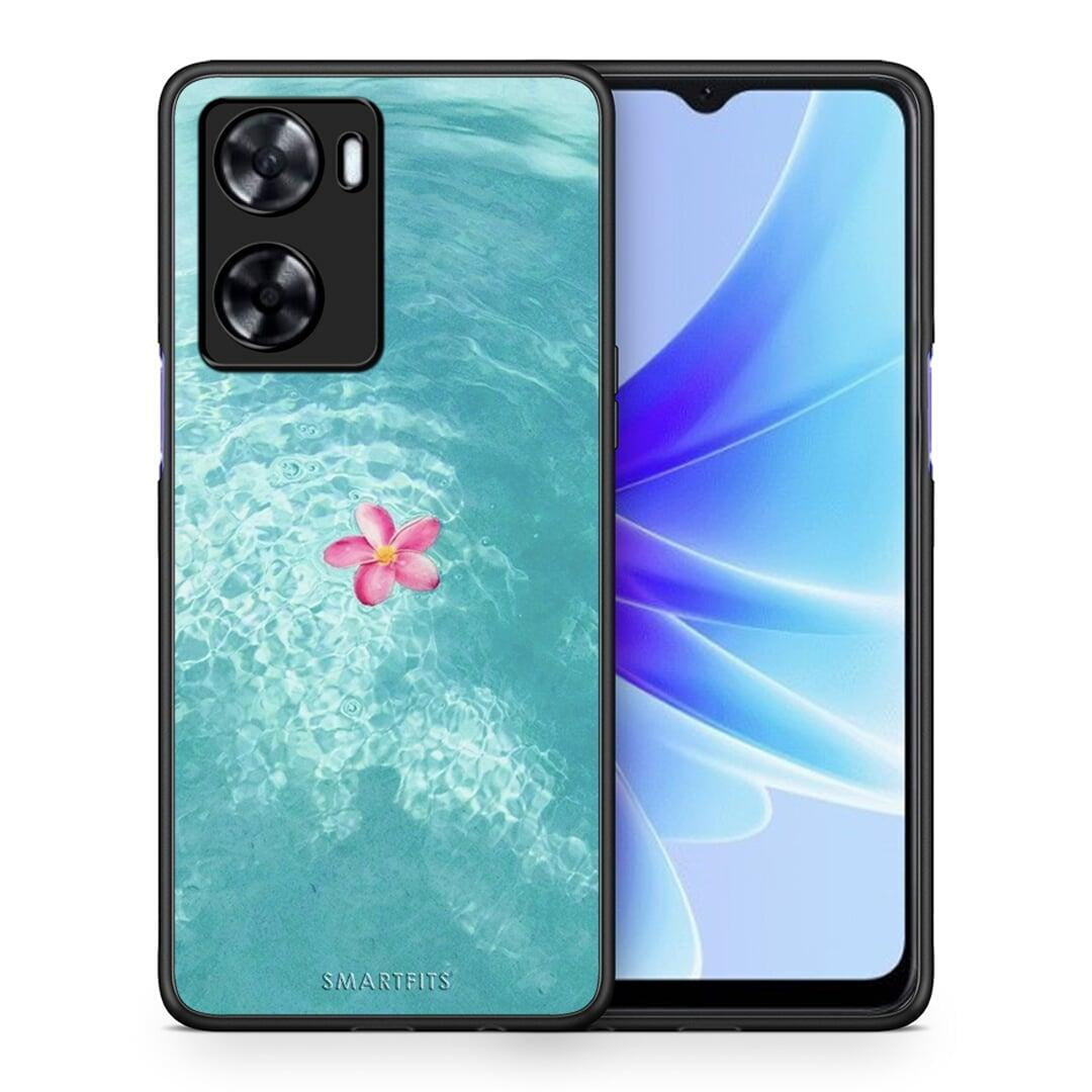 Θήκη Oppo A57s / A77s / A77 Water Flower από τη Smartfits με σχέδιο στο πίσω μέρος και μαύρο περίβλημα | Oppo A57s / A77s / A77 Water Flower case with colorful back and black bezels