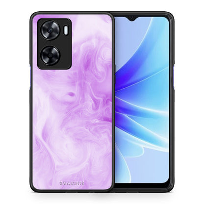 Θήκη Oppo A57s / A77s / A77 Lavender Watercolor από τη Smartfits με σχέδιο στο πίσω μέρος και μαύρο περίβλημα | Oppo A57s / A77s / A77 Lavender Watercolor case with colorful back and black bezels