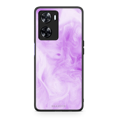 99 - Oppo A57s / A77s / A77 Watercolor Lavender case, cover, bumper