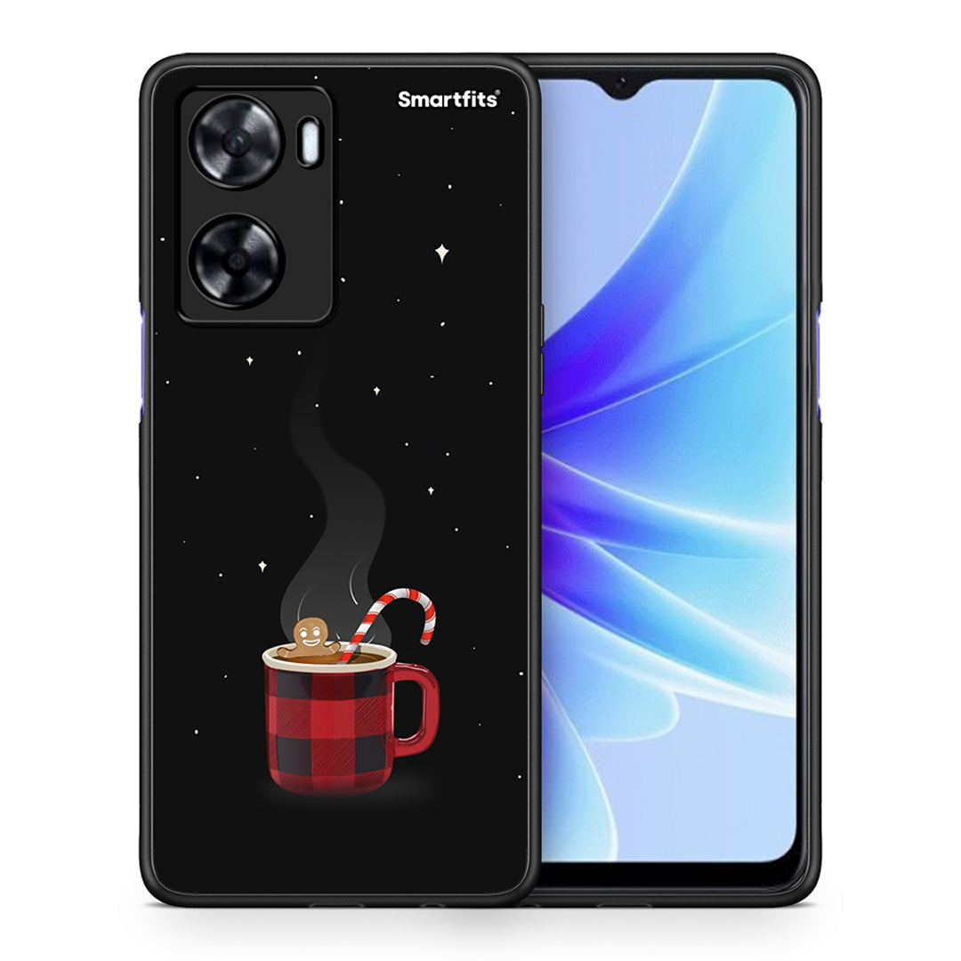 Θήκη Oppo A57s / A77s / A58 / OnePlus Nord N20 SE Xmas Bathing από τη Smartfits με σχέδιο στο πίσω μέρος και μαύρο περίβλημα | Oppo A57s / A77s / A58 / OnePlus Nord N20 SE Xmas Bathing case with colorful back and black bezels