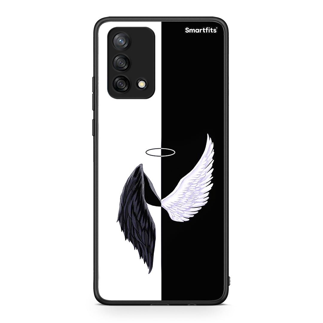Oppo A74 4G Angels Demons θήκη από τη Smartfits με σχέδιο στο πίσω μέρος και μαύρο περίβλημα | Smartphone case with colorful back and black bezels by Smartfits