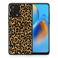 Thumbnail for Θήκη Oppo A74 4G Leopard Animal από τη Smartfits με σχέδιο στο πίσω μέρος και μαύρο περίβλημα | Oppo A74 4G Leopard Animal case with colorful back and black bezels