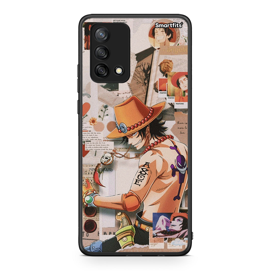 Oppo A74 4G Anime Collage θήκη από τη Smartfits με σχέδιο στο πίσω μέρος και μαύρο περίβλημα | Smartphone case with colorful back and black bezels by Smartfits