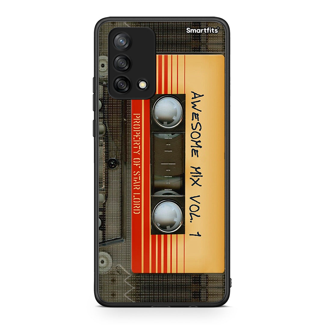 Oppo A74 4G Awesome Mix θήκη από τη Smartfits με σχέδιο στο πίσω μέρος και μαύρο περίβλημα | Smartphone case with colorful back and black bezels by Smartfits