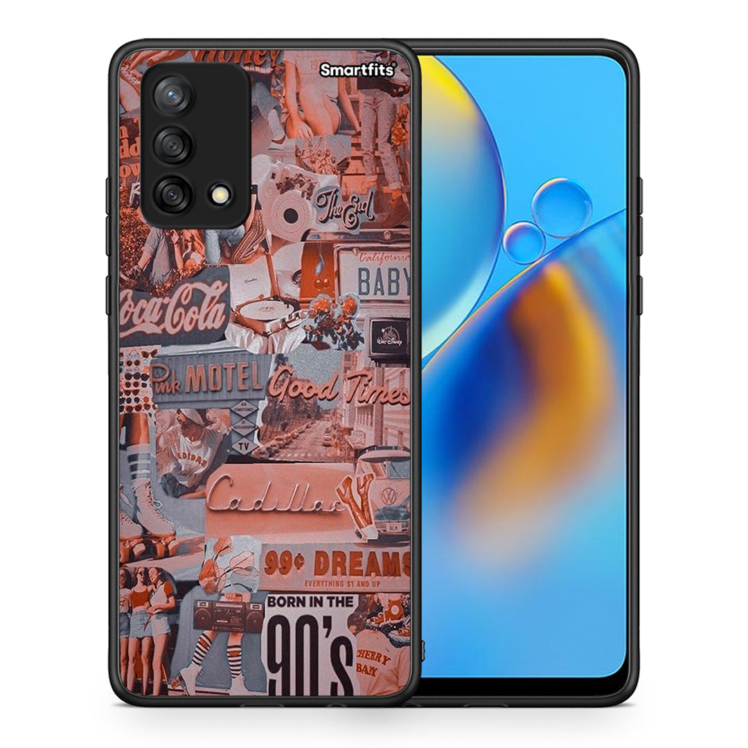 Θήκη Oppo A74 4G Born In 90s από τη Smartfits με σχέδιο στο πίσω μέρος και μαύρο περίβλημα | Oppo A74 4G Born In 90s case with colorful back and black bezels