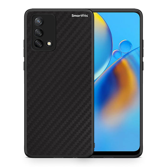 Θήκη Oppo A74 4G Carbon Black από τη Smartfits με σχέδιο στο πίσω μέρος και μαύρο περίβλημα | Oppo A74 4G Carbon Black case with colorful back and black bezels