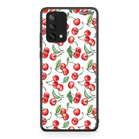 Thumbnail for Oppo A74 4G Cherry Summer θήκη από τη Smartfits με σχέδιο στο πίσω μέρος και μαύρο περίβλημα | Smartphone case with colorful back and black bezels by Smartfits