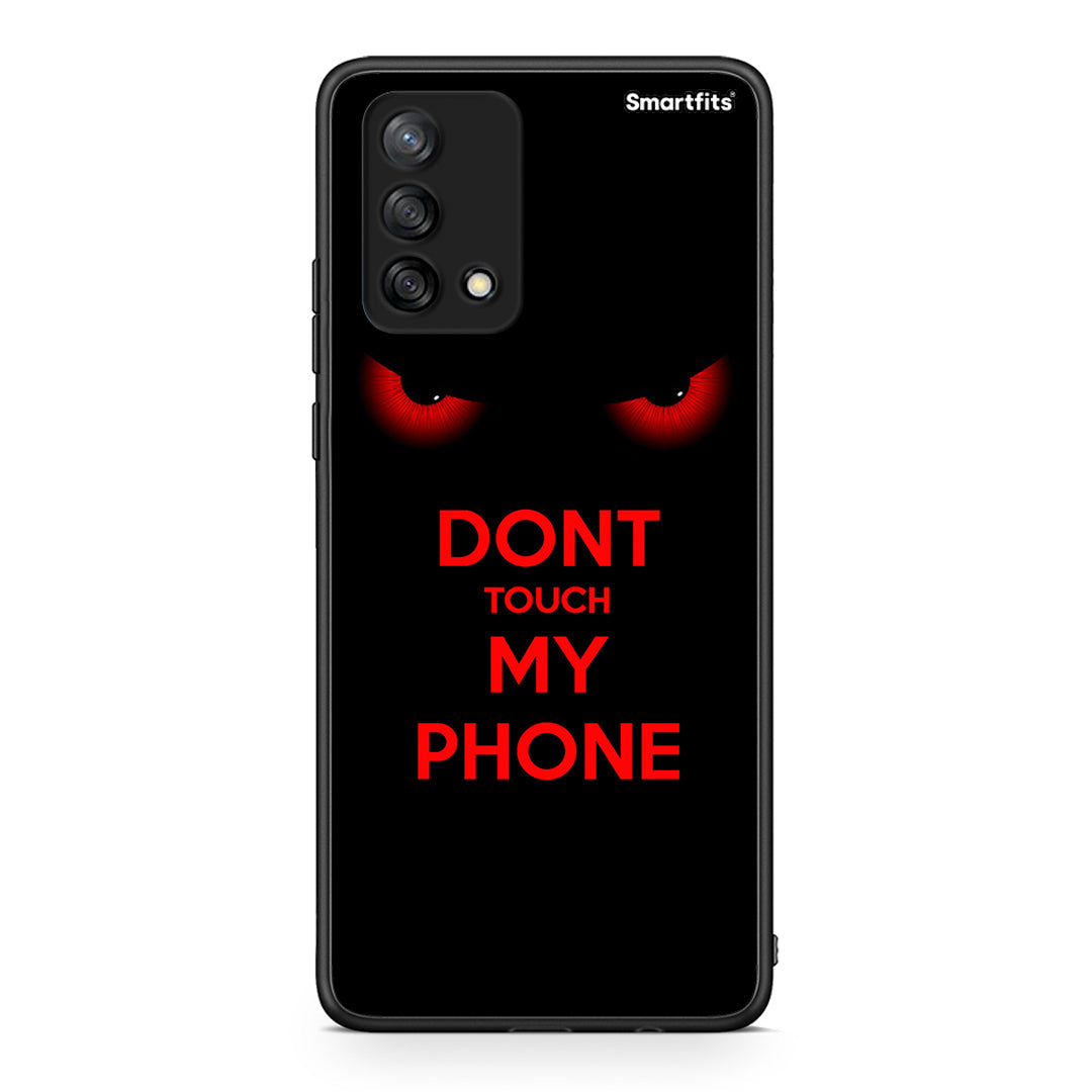 Oppo A74 4G Touch My Phone Θήκη από τη Smartfits με σχέδιο στο πίσω μέρος και μαύρο περίβλημα | Smartphone case with colorful back and black bezels by Smartfits