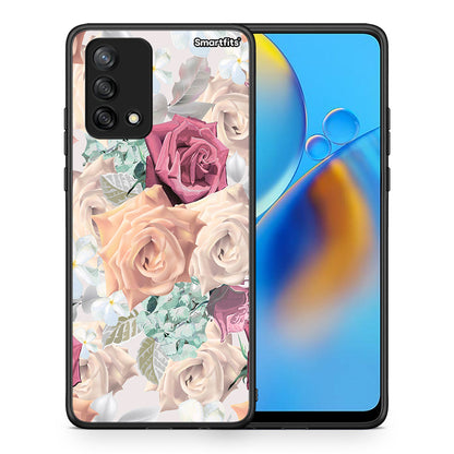 Θήκη Oppo A74 4G Bouquet Floral από τη Smartfits με σχέδιο στο πίσω μέρος και μαύρο περίβλημα | Oppo A74 4G Bouquet Floral case with colorful back and black bezels