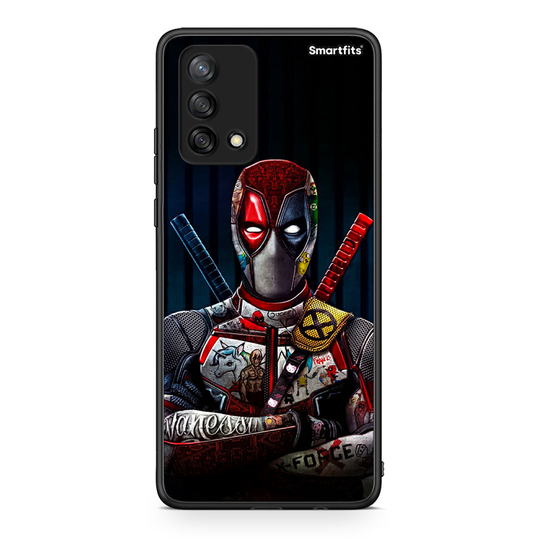 Oppo A74 4G Funny Guy θήκη από τη Smartfits με σχέδιο στο πίσω μέρος και μαύρο περίβλημα | Smartphone case with colorful back and black bezels by Smartfits