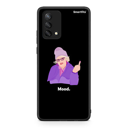 Oppo A74 4G Grandma Mood Black θήκη από τη Smartfits με σχέδιο στο πίσω μέρος και μαύρο περίβλημα | Smartphone case with colorful back and black bezels by Smartfits