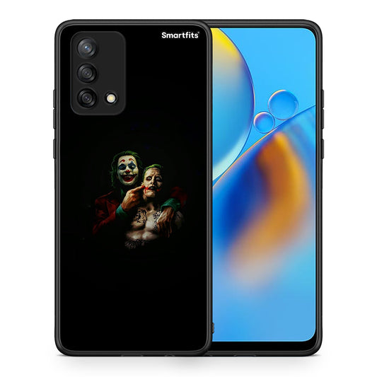 Θήκη Oppo A74 4G Clown Hero από τη Smartfits με σχέδιο στο πίσω μέρος και μαύρο περίβλημα | Oppo A74 4G Clown Hero case with colorful back and black bezels