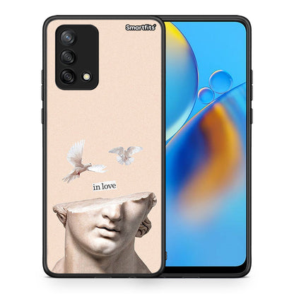 Θήκη Oppo A74 4G In Love από τη Smartfits με σχέδιο στο πίσω μέρος και μαύρο περίβλημα | Oppo A74 4G In Love case with colorful back and black bezels