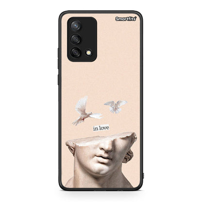 Oppo A74 4G In Love θήκη από τη Smartfits με σχέδιο στο πίσω μέρος και μαύρο περίβλημα | Smartphone case with colorful back and black bezels by Smartfits