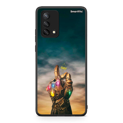 Oppo A74 4G Infinity Snap θήκη από τη Smartfits με σχέδιο στο πίσω μέρος και μαύρο περίβλημα | Smartphone case with colorful back and black bezels by Smartfits