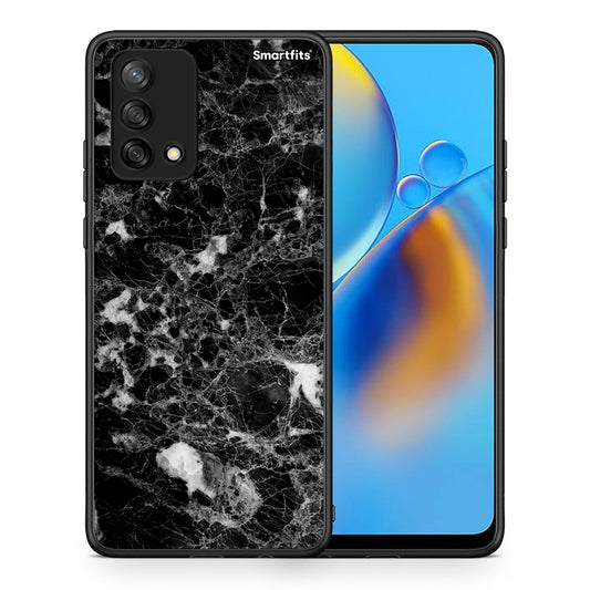 Θήκη Oppo A74 4G Male Marble από τη Smartfits με σχέδιο στο πίσω μέρος και μαύρο περίβλημα | Oppo A74 4G Male Marble case with colorful back and black bezels