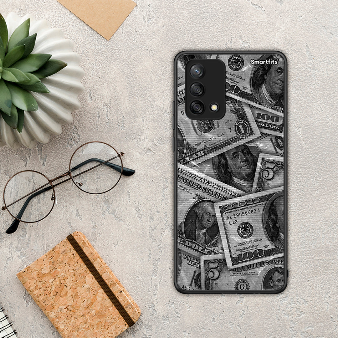 Money Dollars - Oppo A74 4G θήκη